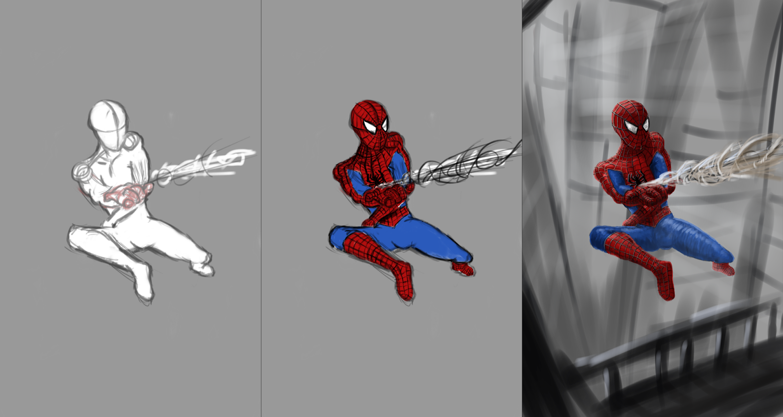 Spiderman autodesk sketchbook pro painting