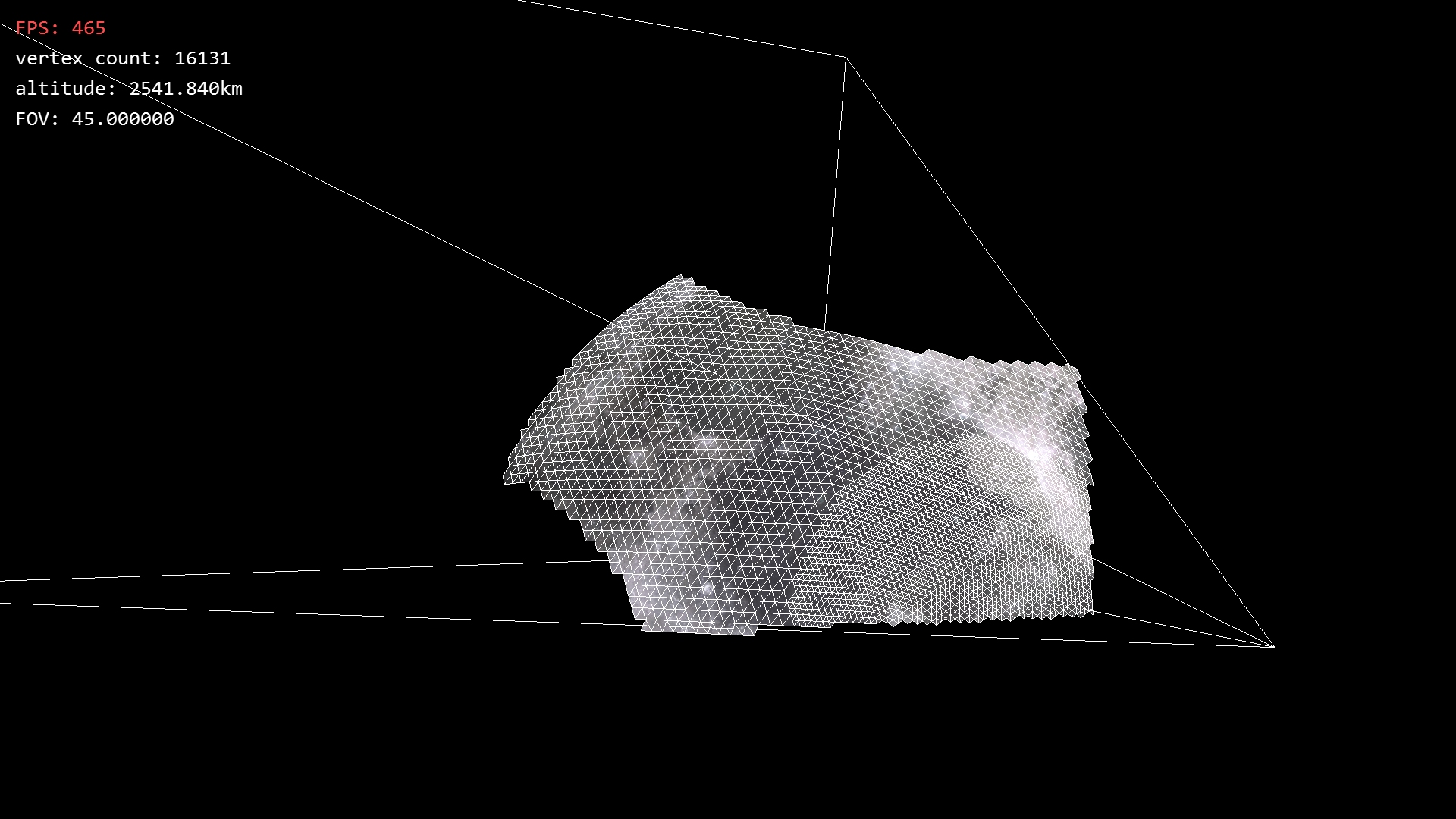Terrain Icosahedron planet renderer geometry view space frustum culling
