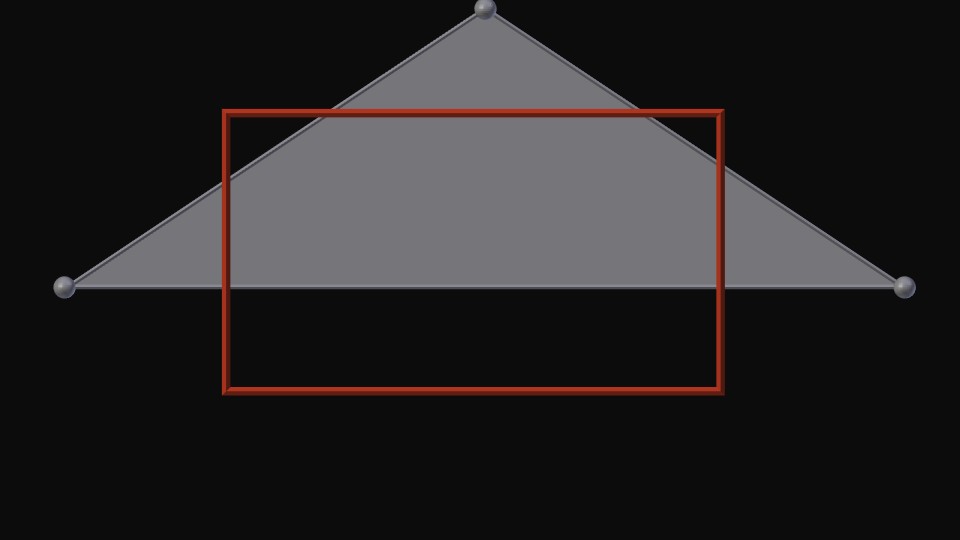 Triangle edge case frustum culling