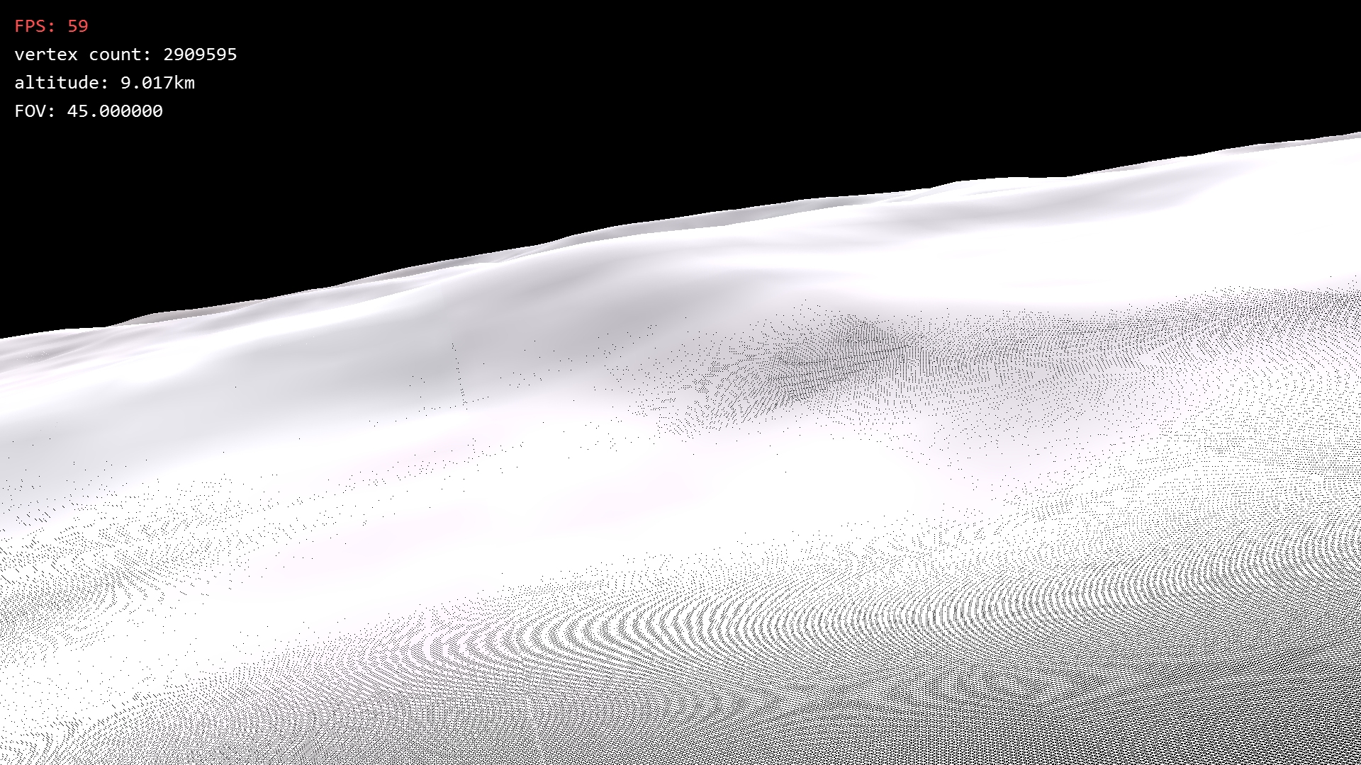 Insane resolution CDLOD with triangles for planet rendering