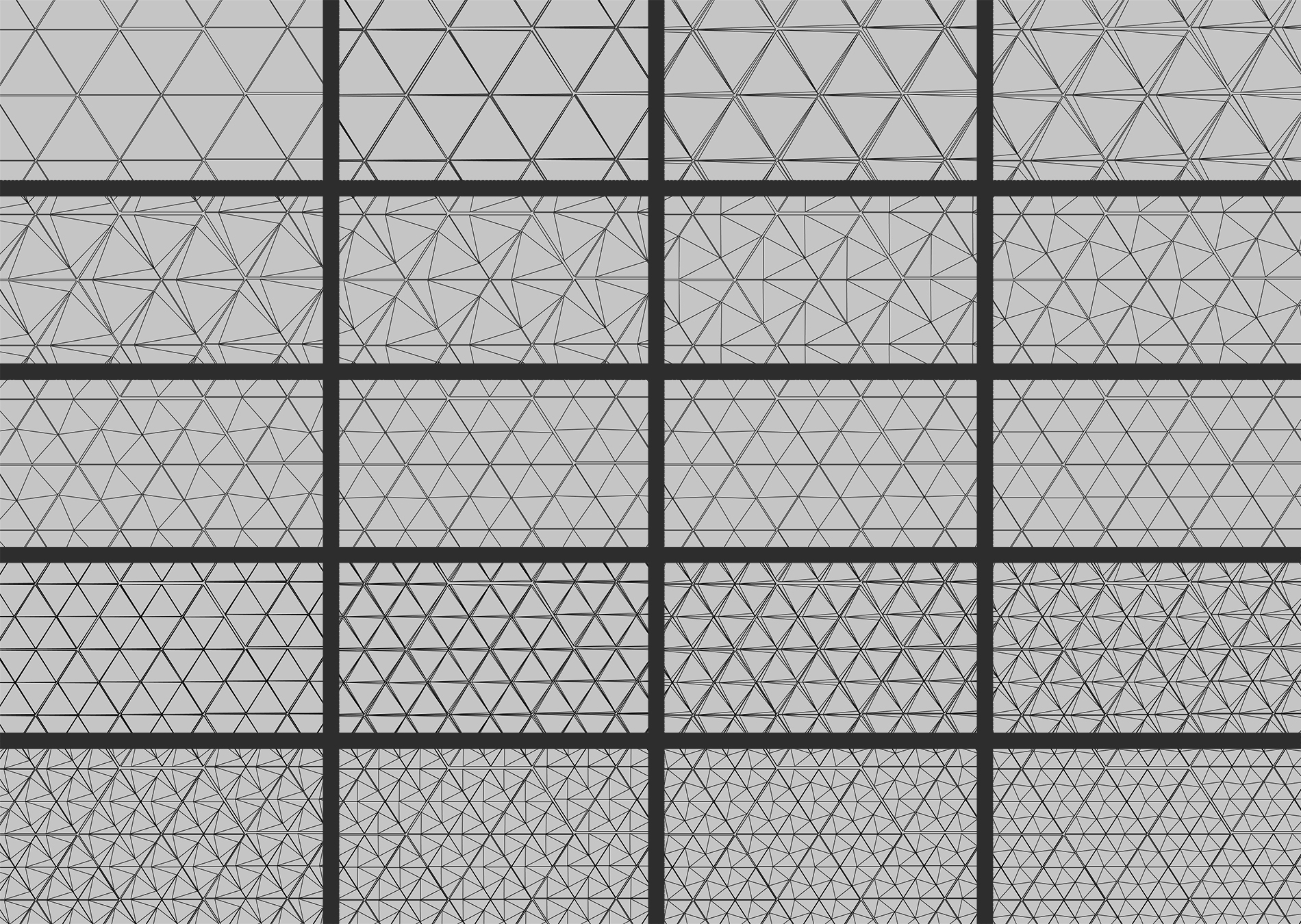 Triangle morphing for crack fixing in triangular cdlod for planet rendering