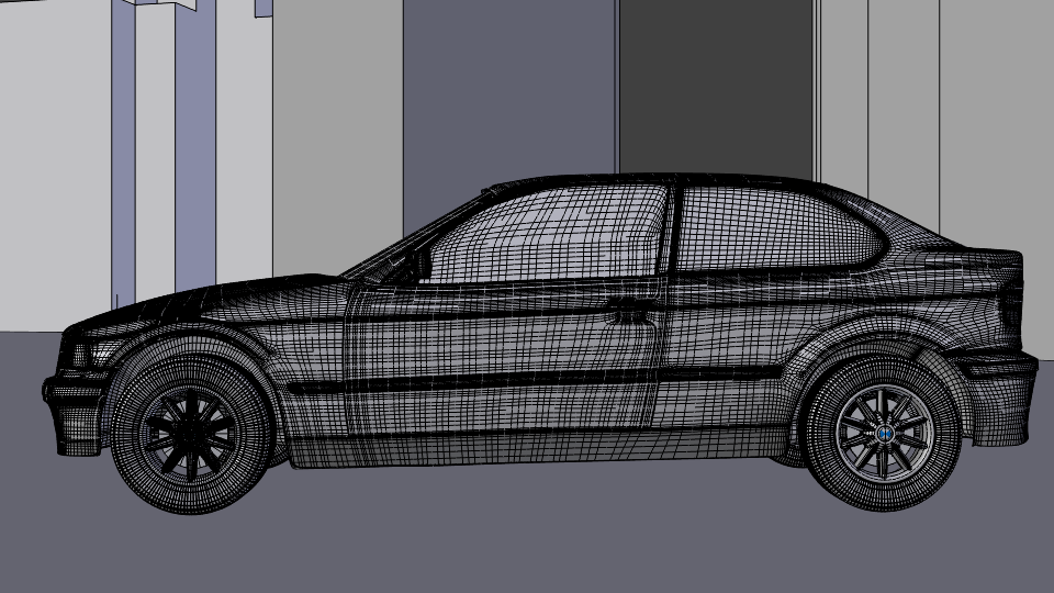 car wireframe